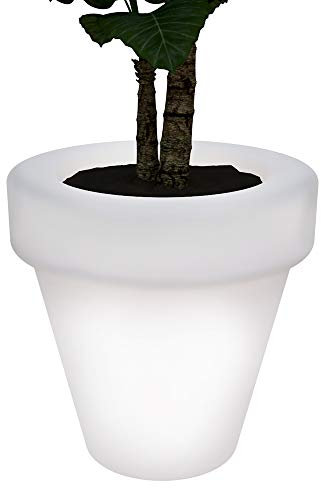 Macetero Grande de 60x55cm con luz LED para Exterior - Interior