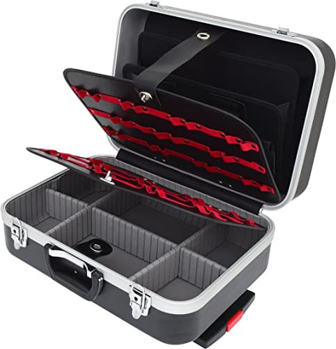 KS Tools 850.0530 Valigetta Rigida in ABS con Trolley Telescopico Rimovibile, 435X310X160 mm