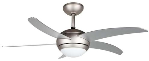 Orbegozo CP 53132 A - Ventilador de techo con luz y mando a distancia, 5 palas, 112 cm de diámetro, potencia 55 W y 3 velocidades