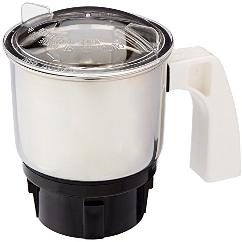 Preethi MGA 501 0.4L Chutney Jar for Eco Plus/Chef Pro and Blue Leaf, Small, Silver