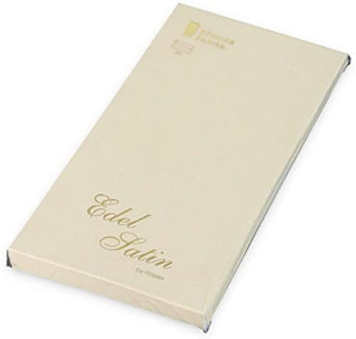 Rössler edel Briefumschläge ohne Fenster | Edelsatin Kuvert | 20 Stück Briefumschläge DIN lang | Briefpapier edel | Briefumschläge Hochzeit | Farbe: ivory