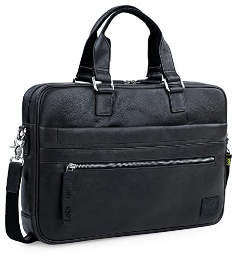 Lois - Laptoptasche das ist Praktisch zu Bedienen, Notebook tasche Langlebig und Leicht - Elegant Designte Laptop Tasche für Damen und Herren - Arbeitstasche, Schwarz