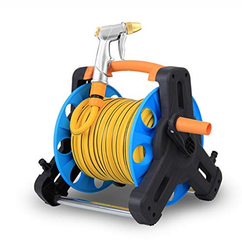 BBGS Hose Reel and Hoses, Empty Cable Reel for Extension Cable or Garden Hose Storage, ½ Garden Hose - Lightweight, Wall Mountable (Size : 10m)
