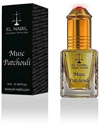 Almizcle pachuli 5 ml Perfume - El Nabil Misk Musc Aceite Perfumado para Hombres y Mujeres - Oil Attar