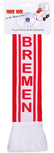 TRUCK DUCK® LKW Auto Minischal Bremen Deutschland Trucker Mini Schal Wimpel Flagge Fahne Banner Saugnapf Spiegel Deko