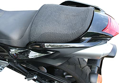 Cubierta de Asiento de Pasajero Antideslizante de Triboseat Compatible con Yamaha FZ6 S2 (2007-2009)