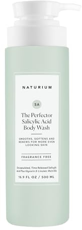 Naturium The Perfector Salicylic Acid Body Wash, Gentle & Smoothing Cleanser, 16.9 oz