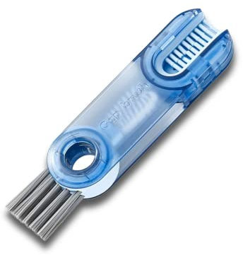 Brosse multifonctionnelle 3 en 1, nettoyage des fentes et bouteilles d'eau, couvercle de tasse, outils de nettoyage (bleu)
