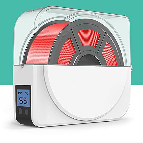 RISELY Essiccatore per Filamenti per Stampanti 3D, Scatola Asciutta per La Conservazione della Stampa 3D con Deumidificazione a 2 Ventole, Temperatura Regolabile da 35 ° C a 55 ° C, Forte Tenuta