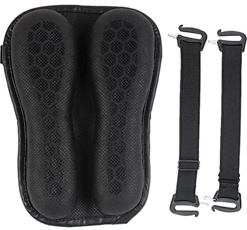 Cojín de Asiento para Motocicleta, Alivio de presión, Gel Transpirable, Malla, Acolchado para Asiento de Motocicleta, protección contra Golpes, Funda de Asiento de Moto, 31 x 21 x 3,5 cm