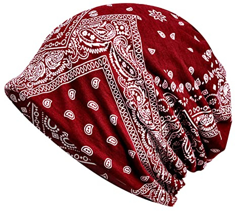 Slouchy Beanie Mütze Damen Sommer Beanie Turban Chemo Cancer Kopfbedeckung aus Baumwolle Schlafmütze Sommermütze Turban Kopfbedeckung
