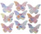20 Seed Paper Butterflies. Plantable Wildflower Shapes. Bright Rainbow DIY Wedding Favours. Card Making Embellishment, Butterfly Shapes. Funeral Memorial, in Memory. Thank You Teacher Gifts