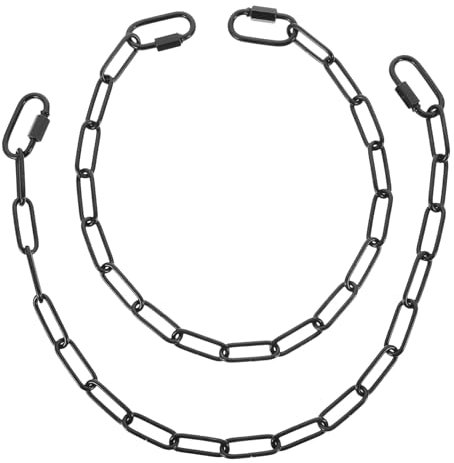 HONMEET 2er Satz Metall Pendelleuchtenkette Hängekette Für Lampen Verlängerungskette Mit Verbindungsschloss Passend Für Kronleuchter Und Hängelampen