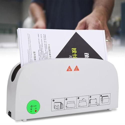 GHRERTX Heißschmelzbindegerät, elektrisches Mini-A4-Thermobindegerät, 33 mm maximale Bindedicke, Book Ridge-Bindeset, schnelles Binden, for Fotodokumente, Berichte