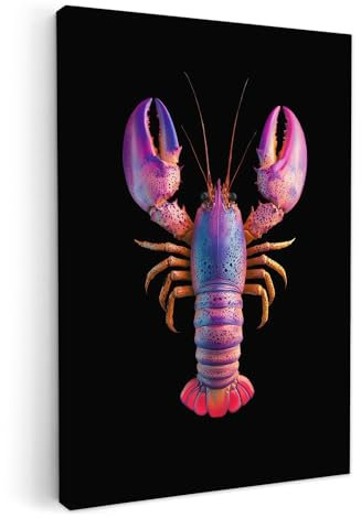 MuchoWow© Wandbilder 80x120 cm Schlafzimmer Home Deko Wohnung Bild Wohnzimmer Fotoleinwand Wand Bilder Leinwand Wall Decor Lila - Rosa - Schwarz - Punkte - Flieder