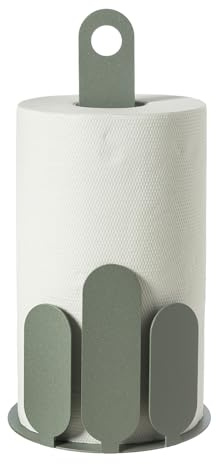 Arti & Mestieri Park - Porta rotolo di Design 100% Made in Italy - in Ferro, ⌀ 15x30h cm (Giada)