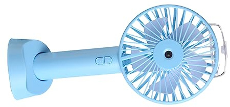 ARTSEWPLY Ventilador de Mano USB Recargable Mini Portátil con Función de Pulverización de Agua Ligero y Compacto para Exteriores y Color Azul