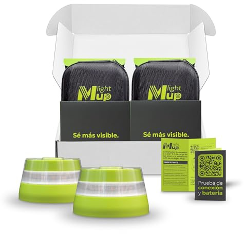Light MUP Lite Pack 2uds Baliza V16 homologada DGT 3.0-Geolocalización IoT-Luz Emergencia conectada-Señalización Flash Coche-Obligatoria en 2026-Datos Telefónica Tech hasta 2038 (Pack V16 Lite x2)