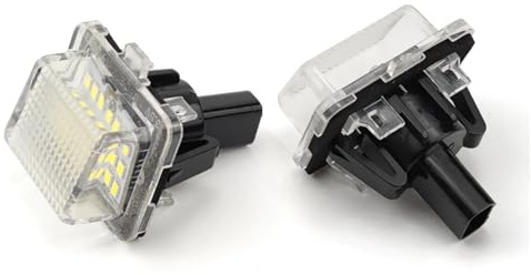 HFGDRH Kennzeichenleuchte Wasserdicht, 2 stücke Lizenz Nummer Platte Licht Passend für Benz C-Klasse W205 C204 W204 S204 W221 W222 E-Klasse W212 C207 S212 A207