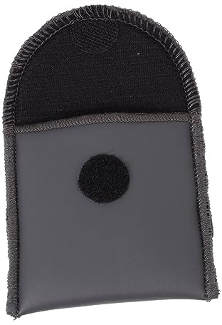 Black Pu Hearing Aid Pouch Portable Storage Bag for Daily Carry | Soft Sponge Lining, Compact Size, Protective Organizer for Small Items and Accessories