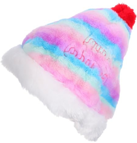 SOLUSTRE Sombrero de Cumpleaños de Felpa Doble Gorro Ligero y para Adultos Accesorio Divertido y Reutilizable para Fiestas Temáticas y Celebraciones Unisex