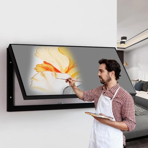 Cache compteur electrique Cache-armoire Électrique Décoratif à Peindre, 60, 80, 100 ou 120 cm de Large, pour Cacher un Tableau Électrique pour Cuisine, Bureau ou Entrée(Style G,39x20in/100x50cm)