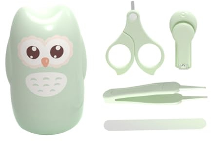 Abaodam 1 Set Kit de Cuidado de Uñas para Ñiño Tijeras y Herramientas, Seguro y Fácil de Usar para Recién Nacidos y Niños Pequeños