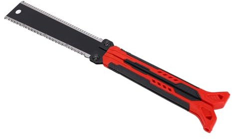 Fabater Compact Folding Hand Saw Premium Enduring Teeth for Tree Pruning, SK5 High Carbon Steel Vane/Wing Household Garden Pruning Saw for Camping