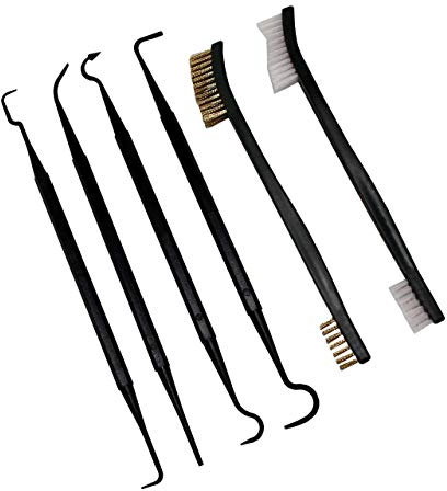 Lyman 6 Piece Pick & Brush Gun Cleaning Kit Brass/Nylon