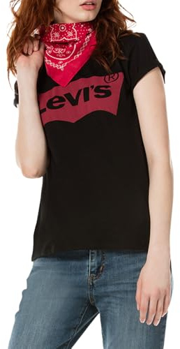 Levi's Femme The Perfect Tee T-Shirt, Stonewashed Black , XL