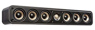 Polk Signature Elite ES35 Slim Center Channel Speaker - Hi-Res Audio Certified, Dolby Atmos & DTS:X Compatible, 1 Tweeter & (6) 3 Woofers, Stunning Black (Renewed)