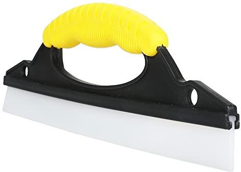 Gloffer Escobilla antideslizante para coche, escobillas para limpiar ventanas, escobilla de silicona de 12 pulgadas, escobilla de agua para limpiaparabrisas, automóvil, amarillo