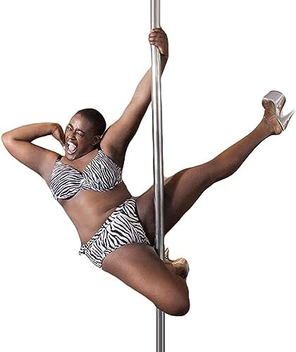 Pole Dance Stange, Stripper-Stange, professionelle Tanzstange für Zuhause, robuste, abnehmbare Stripper-Fitnessstange, für Übung, Club, Party, Kneipe, Zuhause, mit Werkzeugen (Farbe: Silber, Größ