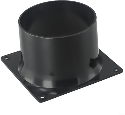 75–120 mm Kanalverbinderflansch, Kanalverbinder mit Flansch – runde PVC-Lüftungsleitung – Lüftungsrohr – Wandplatte, Kanalverbinder Flansch Verbinder für Lüftungssysteme Kanalanschlüsse(100 mm)