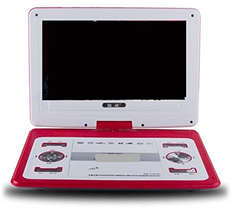 XINHAN Lettore Dvd Video HD a Grande Schermo da 14 Pollici Scheda di Supporto Dvd Portatile Gioco Disco U Sposta Supporto Altoparlante MP3 Console di Gioco TV Digitale - Dvd Portatile(Rot)