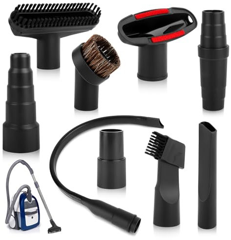 9 Pièces Accessoires pour Aspirateur，Embout Aspirateur - Brosse Aspirateur Universel，pour Meubles Brosse Aspirateur Accessoires，pour Tous Les Aspirateurs avec Raccord de 32 35 mm