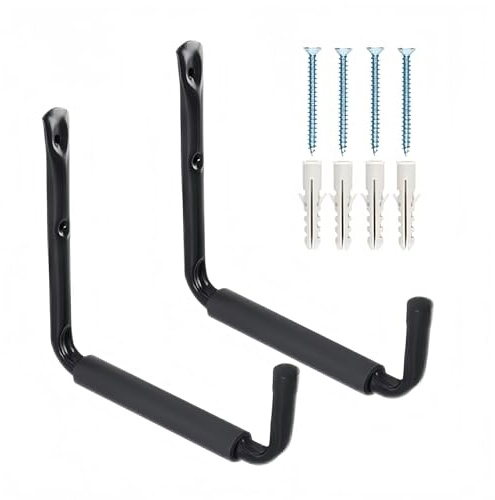 CROISSANT 2Pack Garage Storage Ladder Hook, Suitable for Kayak Hangers for Garage wall, Heavy Duty Hooks for Hanging 50 lbs