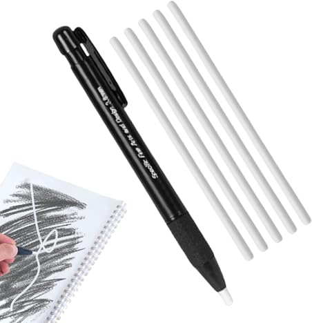 Generisch Radierstift Mit -Mechanik, Präzisions-Radierwerkzeug Für Zeichnungen, Mechanischer Radierstift Mit 3,8 mm Feinspitze & 5 Nachfüllminen Für Schule, Architektur, Schreiben Und Skizzen