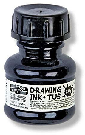 Koh-I-Noor 014172200000 Zeichnung Tinte 20 g, ink, schwarz, 3.1 x 3.1 x 5.0 cm