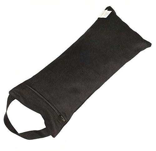 Bodhi Yoga Sandsack | Hilfsmittel für Yoga & Fitness | Sandbag aus 100% Baumwolle | Sandbeutel mit Tragegriff | Zubehör für Training | Gewichtssack für Zuhause | schwarz