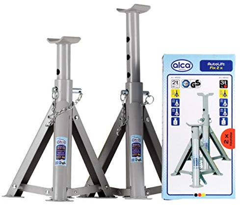 alca Germany 3 Tons Axle Jack Stands Set 2 Vehicle Lifting Tool Stand A445300