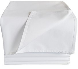 TM Maxx Tischtuch Betttuch Bettlaken Haushaltstuch Sommerdecke Laken in Hotelqualität ⁕ 160g/m² (4) ⁕ gesäumt an 4 Seiten ⁕ 48% Baumwolle 52% Polyester ⁕ ohne Gummizug (160x200cm)