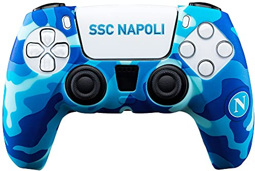 Controller Skin Ssc Napoli 3.0 per PlayStation 5 (PS5): Guscio in Silicone e Uno sticker per Personalizzare Il Touch Pad
