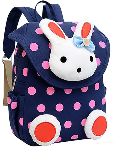 Xinyanmy Süße Kaninchen Babyrucksack Kinderrucksack für Baby Mädchen Kleinkinder 1-3 Jahre im Kindergarten