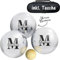 KDO MAGIC - Boccia Kugeln personalisiert - 3 Kugeln 720g - Pétanque - Kostenlose Tasche - Geschenkidee für Herren, Geburtstag, Vatertag (Motiv: Großbuchstabe)