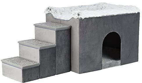 TRIXIE Hunde Höhle mit Treppe, Grau, (38039)