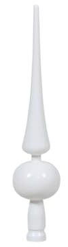 24cm Christbaumspitze Weihnachtsbaumspitze Weiss Treetop Glas 240mm Spitze Weihnachtsbaum Baumspitze Tannenbaumspitze Ornamente Opal Deko Weihnachten