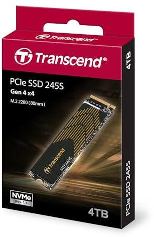 Transcend 4TB SSD MTE245S M.2 2280 PCIe Gen4 x4 NVMe T4TMTE245S-E