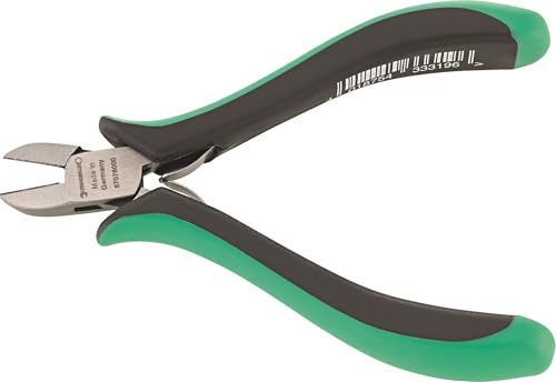 STAHLWILLE Elektronik-Seitenschneider 115 mm | exakter Schnitt | schlanke Kopfform, 2-Komponenten-Griff | Made in Germany