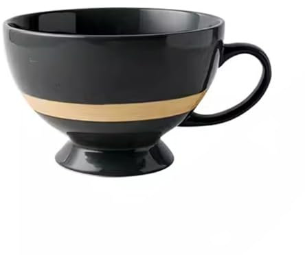 XXHNBF Tazze di caffè Tazza da caffè, Tazza da Colazione in Ceramica di Grande capacità da 19 Oz con Manico, Adatta for bustine di Latte, Cappuccino, Cacao e tè(Gray 2)